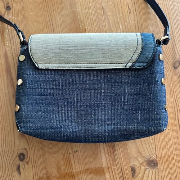 Blue Crossbody Bag with stunning metal details - Picture 3 of 10